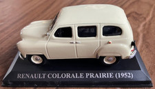Voiture  Miniature  1/43eme  RENAULT  COLORALE PRAIRIE  ( 1952 )  en boîte plexi