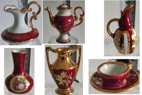 Lot mini cafetiere broc vase - cafetiere,
