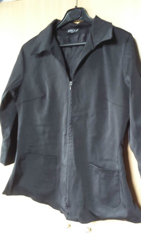 Veste noire cintree - cintree, zippee