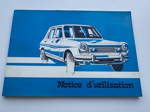 Simca 1100 chrysler - chrysler, notice