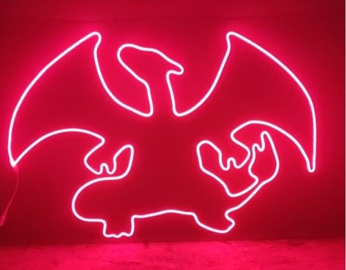 Dracaufeu néon led luminaire