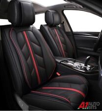 Noir Sporty PU Cuir Avant Siège-auto Housses Rembourré pour Audi A4 A6 A8 Q7 Q5