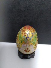 Oeuf asiatique cloisonne decor