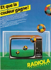 Publicité ancienne téléviseur  Radiola -1982 issue de magazine