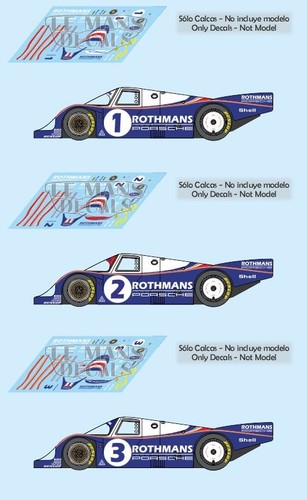 Decals porsche 956c mans - decals,