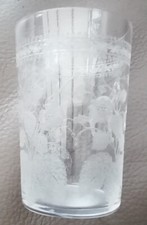 Gobelet cristal gravé