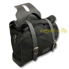 Sac vintage Noir à Partir De 13/16lt Ciré Coton Imperméable avec Bande Centrale