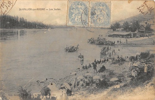 Cpa saint vallier sur - 26, rhone