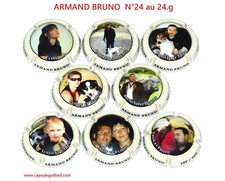 SERIE DE 8 CAPSULES DE CHAMPAGNE - BRUNO ARMAND N°24