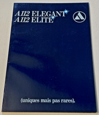 Brochure de Vente  AUTOBIANCHI  A112  dont Abarth - Non Daté - Bel Etat.