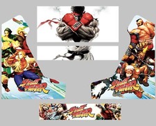 Stickers Bartop Street Fighter Autocollant Borne d'Arcade