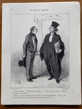 DAUMIER - LES GENS DE JUSTICE -Ensemble de 27 Lithographies originales (sur 39)