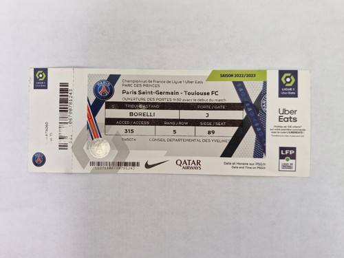 Très rare ticket psg paris - très, :