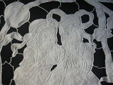 KELSCH Alsacien Broderie ancienne Lin Costume traditionnel