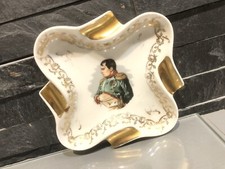Cendrier vide-poche ancien Napoléon en porcelaine