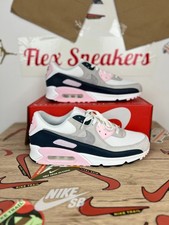 Baskets montantes Nike Air Max 90 blanches et grises loup pour homme DM0029-106