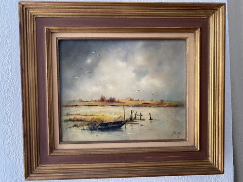 Tableau paysage lacustre