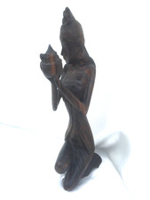 STATUETTE  SCULPTURE EN BOIS