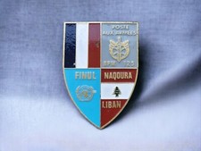 Opex FINUL Liban Poste Armées BPM 125 NAQOURA Mappemonde bleue Badge 
