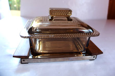 ANCIENNE BONBONNIÈRE, BOITE A BISCUIT EN VERRE .