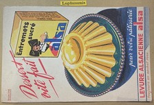 Buvard Pub Publicitaire Alsa levure Alsacienne