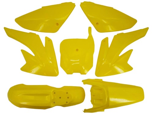 Kit plastiques jaune dirt bike - jaune,