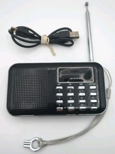 Radio Portable Compacte L-218 Noire Avec Câble Charge - Mini Portable Speaker