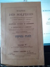 Manuel Solfège des solfèges Volume-4F Ed.Henry LEMOINE 62 pages