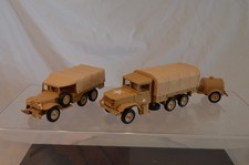 VEHICULES MILITAIRES SOLIDO AVEC DEFAUTS DODGE 6X6 ET KAISER JEEP M34