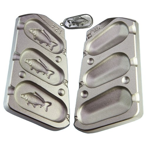 Moule plombs medaillon carpe - a,