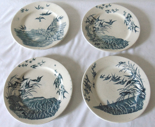 Assiettes faience fine - assiettes,