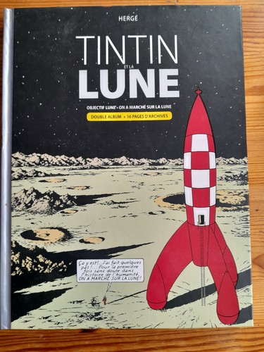 Tintin lune double - tintin, la