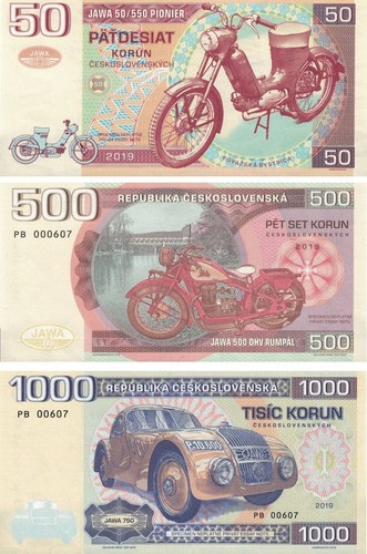 Tchécoslovaquie 500 1000 - ;, 50/500/1000