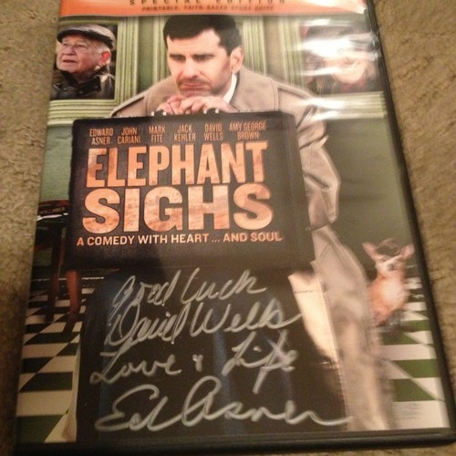 Signed elephant sighs dvd - signed,