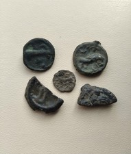 Lot de 5 monnaies Gauloises Ier siècle av JC