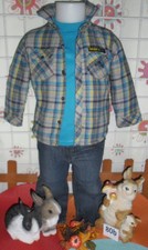 lot 9 vêtements enfant 18 mois garçon,pantalon,sweat,jean,chemise,gilet,s-pull .
