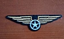 Patch écusson insigne étoile blanc army armée militaire thermocollant 9,5 x 2,8