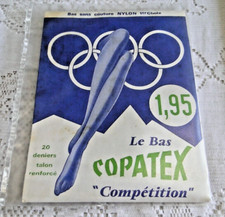 Paire bas nylon noir COPATEX compétition 20 deniers talon renforcé taille 4