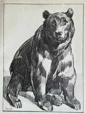 Paul JOUVE Gravure Animalière