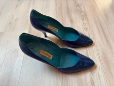 Escarpins bleus "Verlaine" -