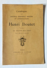 Catalogue HENRI BOUTET Dessins