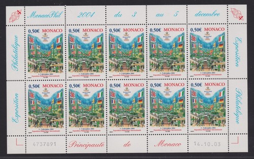 Monaco mini feuille 10 - monaco,