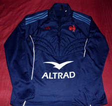 Sweat(Maillot)Rugby Entrainement XV De France Féminin Porté Saison 2024/2025 T L