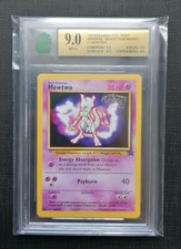 MNT 9 - MEWTWO - BLACK STAR MOVIE PROMO  #3 WB WOTC 1999 POKEMON CARD - like PSA