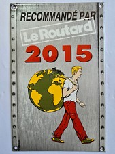 plaque émaillée du routard 2015