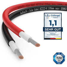 Câble Solaire 6mm² Câble PV Pour Systèmes Photovoltaïques Cuivre 5m-100m