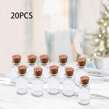 20x Mini bouteilles en verre