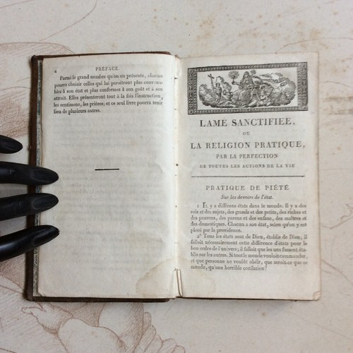 Livre ancien ame sanctifiée - livre, l'ame