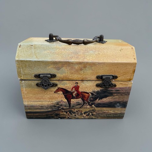 Coffret bois décor - coffret, chasse