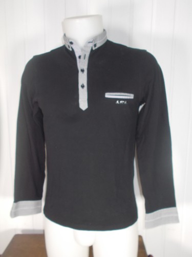 Polo coton noir - stretch, mise